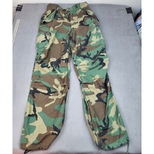 Military Woodland Camo Pants Adult Green Menlo Industries Combat Trousers Cinch
